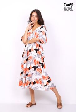 Picture of CURVY GIRL FLORAL DRESS